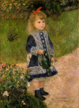  pierre deco art - a girl with a watering can Pierre Auguste Renoir